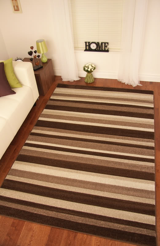 Brown And Cream Striped Rug Area Ideas Brown Stripe Rug Area Ideas