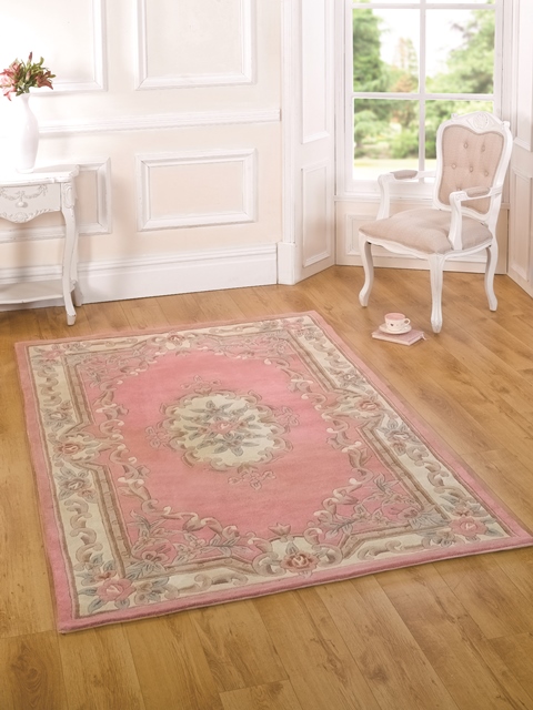 new french shabby chic light pink floral rugs 100 wool quality traditional mats ebay new french shabby chic light pink floral rugs 100 wool quality traditional mats ebay