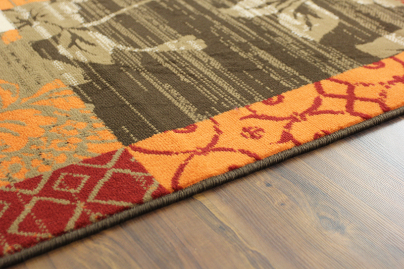 Orange And Brown Area Rug Roselawnlutheran Brown Orange Area Rug Clear