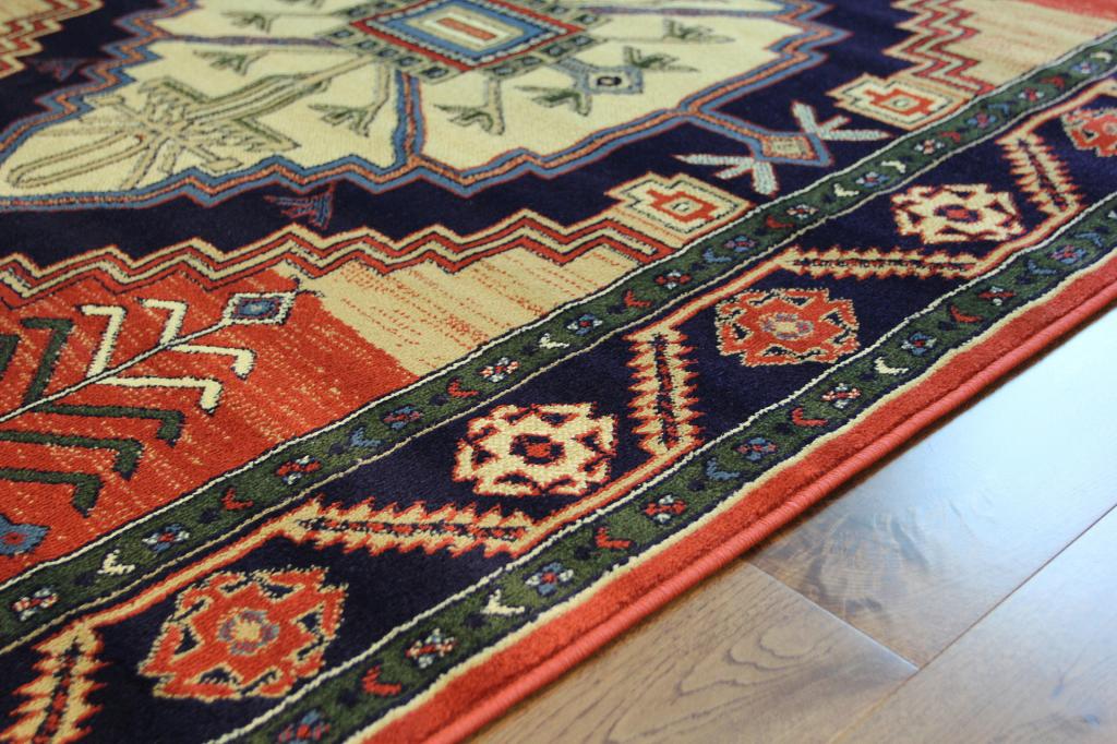 Teppich Läufer Traditionell Terrakotta Sand Marineblau Teppich Läufer Traditionell Terrakotta Sand Marineblau