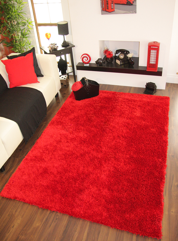 Plain Red Rug Roselawnlutheran Bright Ferrari Red Modern Plain Gy Rug Post Box Soft Thick Small Large Shiny